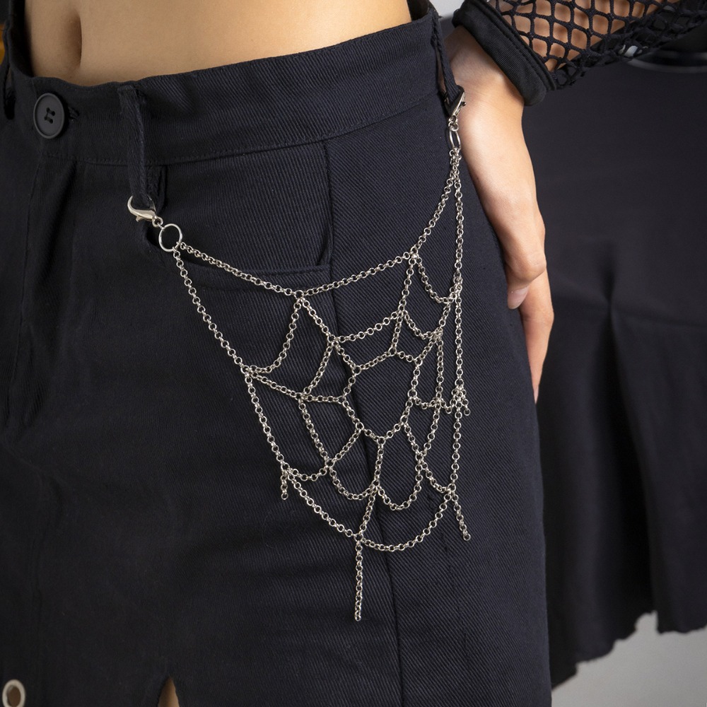 Body Jewelry Men - Gótico punk tira cor aranha web
