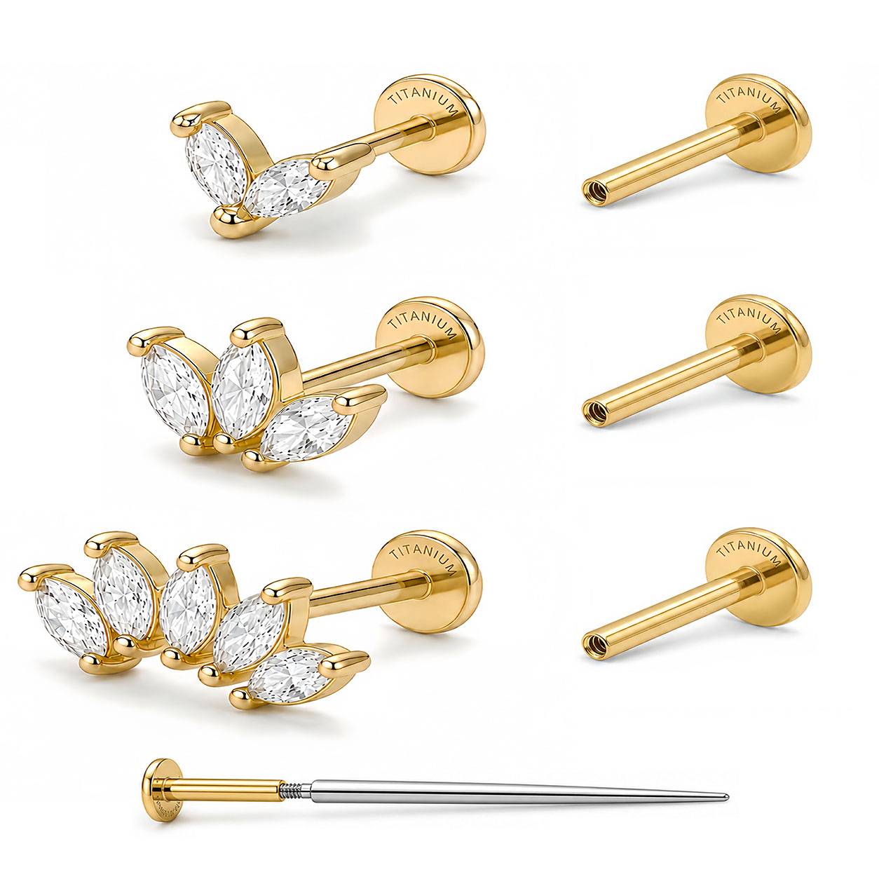 Body Jewelry Online - EVISPOL F136 G23 Titânio Hipoalergênico: Piercings