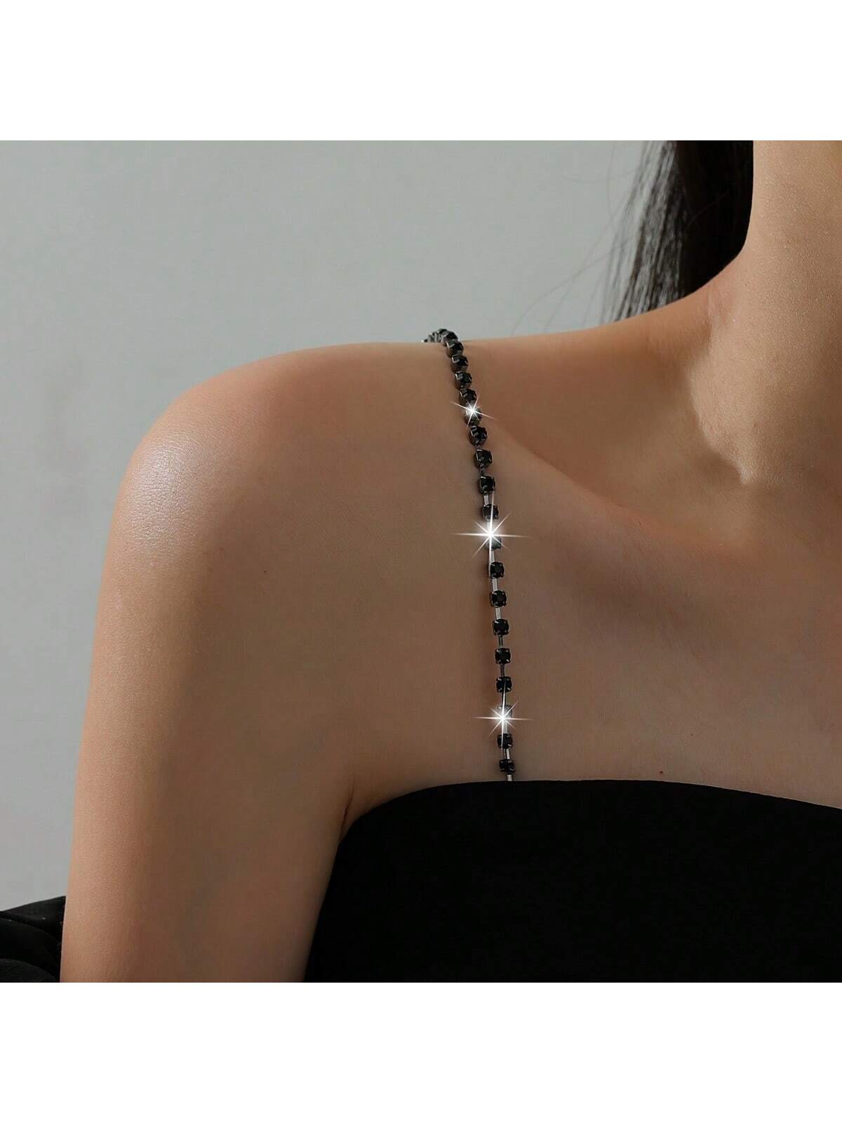 Body Jewelry Rhinestone - Alças de sutiã de strass ajustáveis