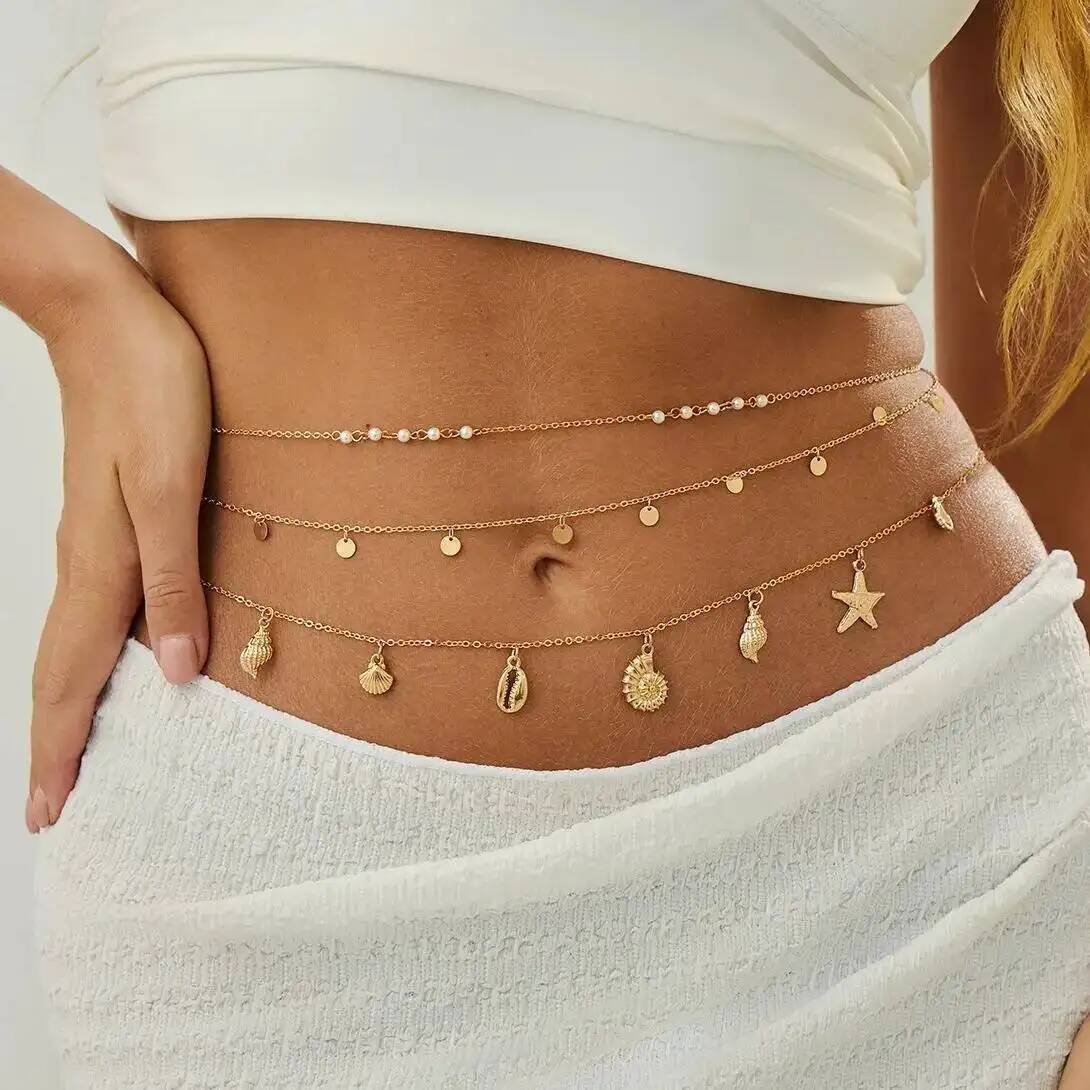 Body Jewelry By The Chain Gang - z 3 pçs/set boho estrela do
