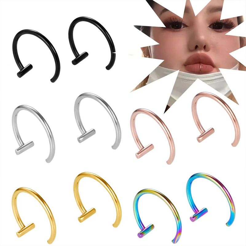 Body Jewelry Surgical Steel - Piercing de Lábio em Aço Cirúrgico
