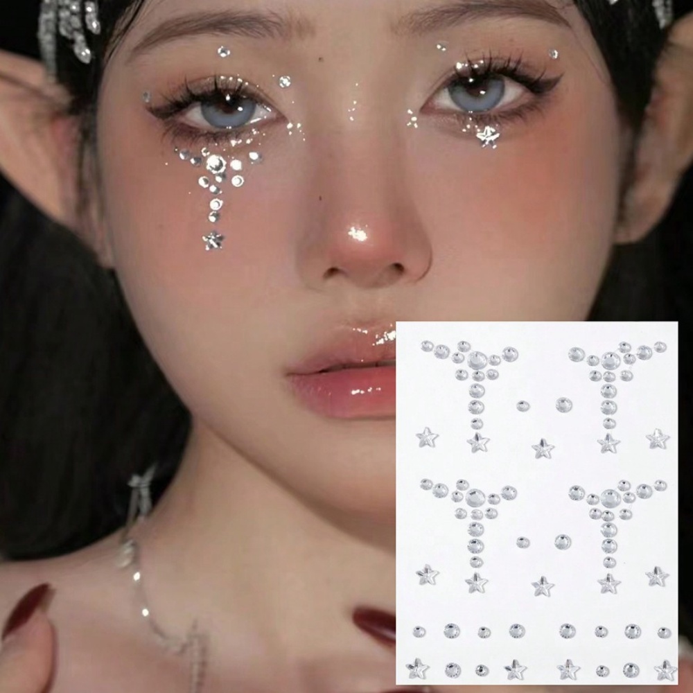 Body Jewelry Stickers - Cara & Corpo Adesivos de pedra