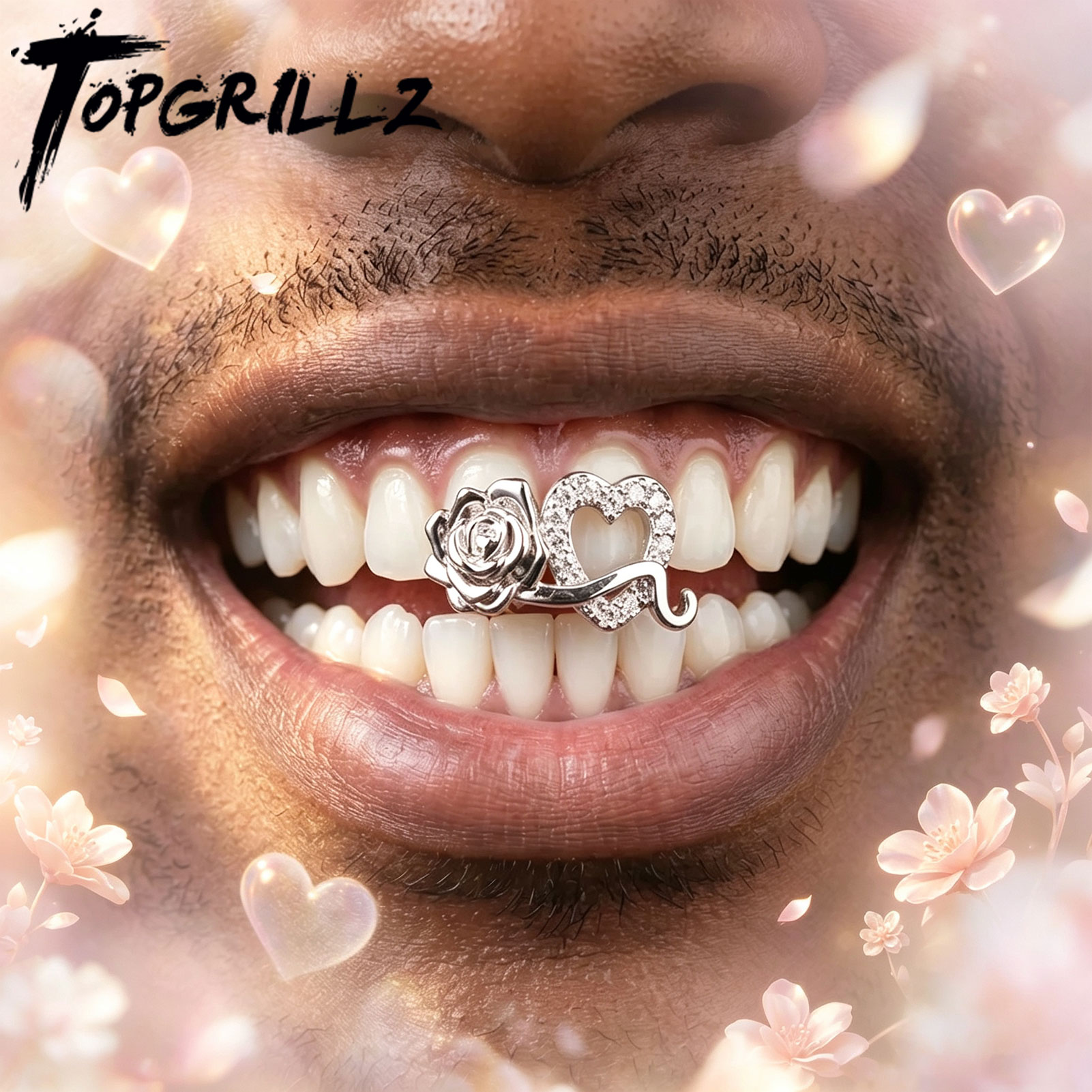 Body Jewelry Men - TOPGRILLZ Grillz Romântico de Zircônia com