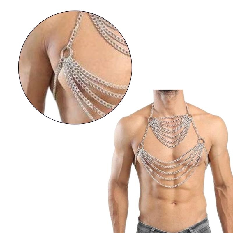 Body Jewelry Men - Y5gc arnês cadeia corporal punk para