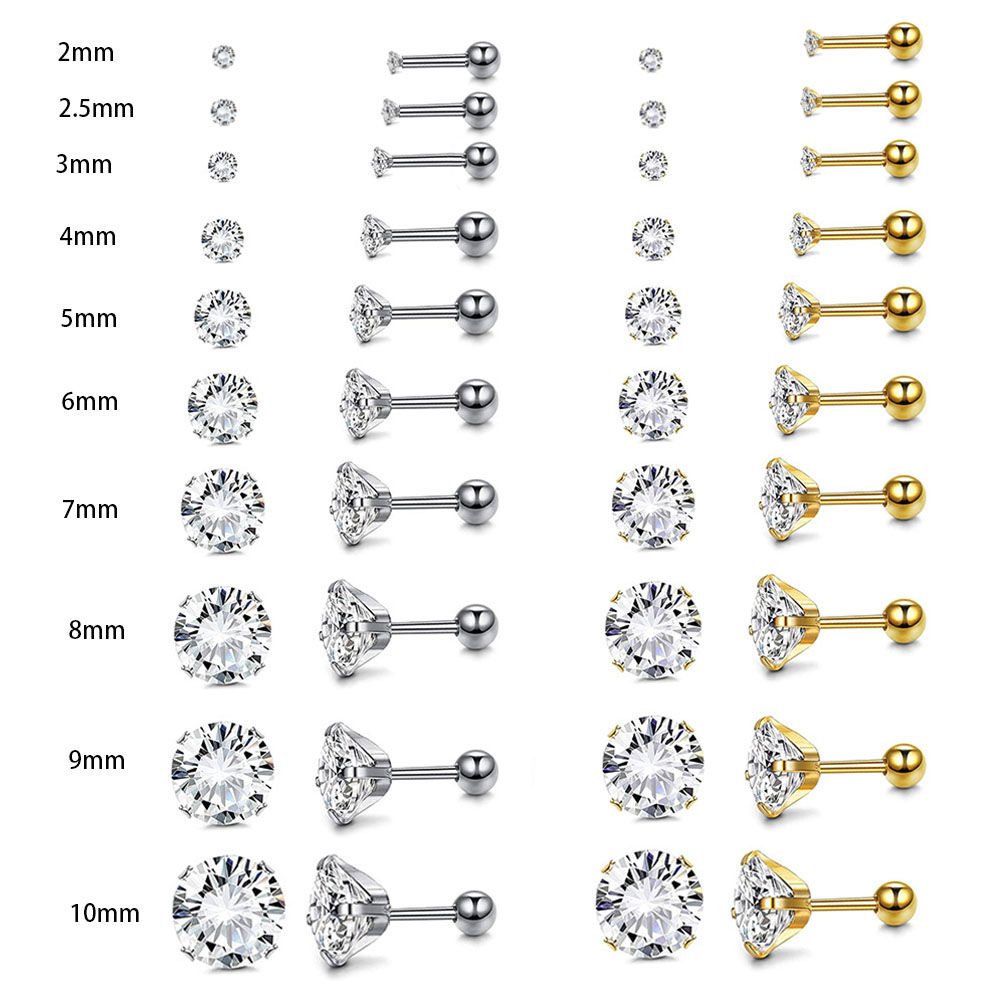 Body Jewelry Surgical Steel - 1 par de aço cirúrgico captura