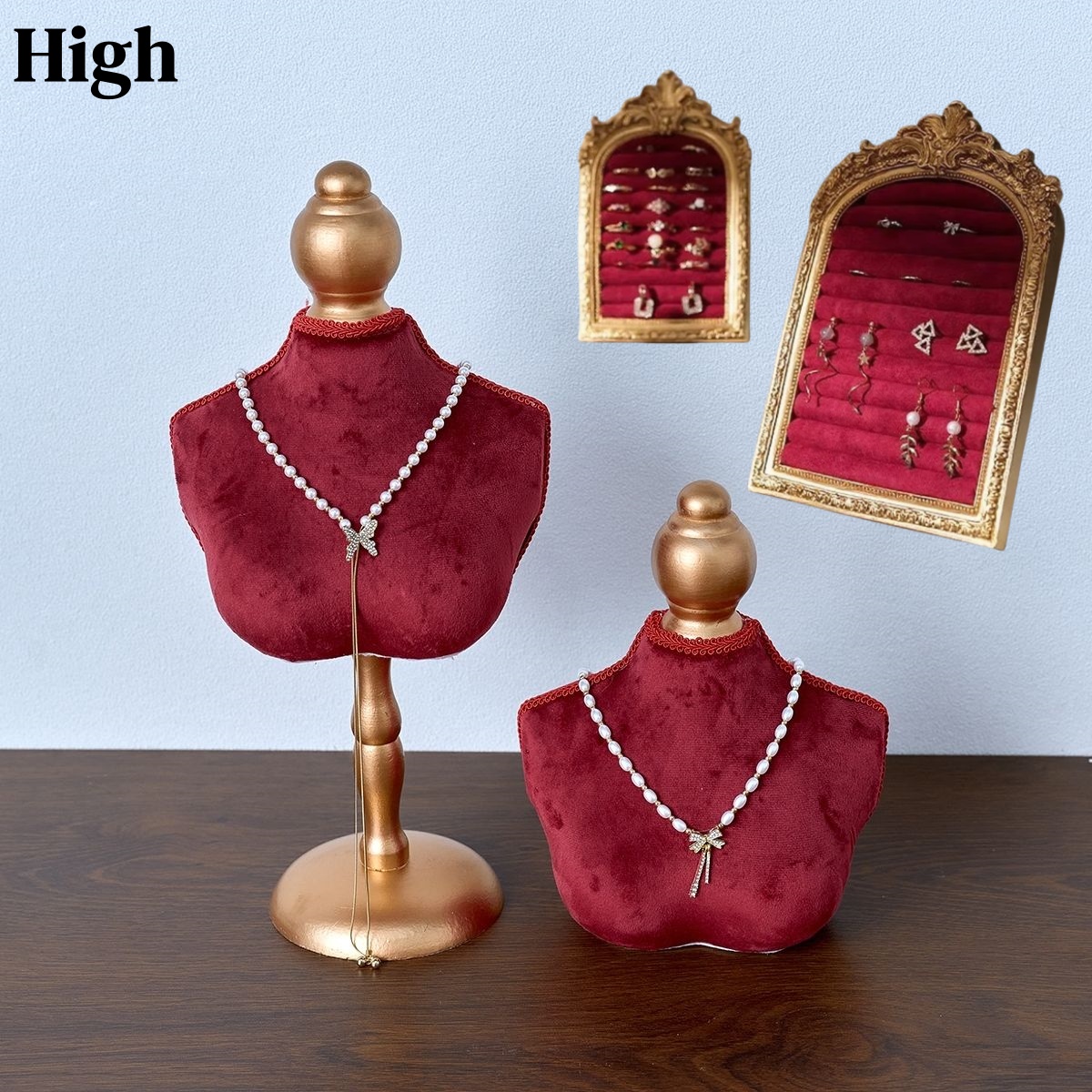 Body Jewelry Holder - Colar de exibição busto suporte graça