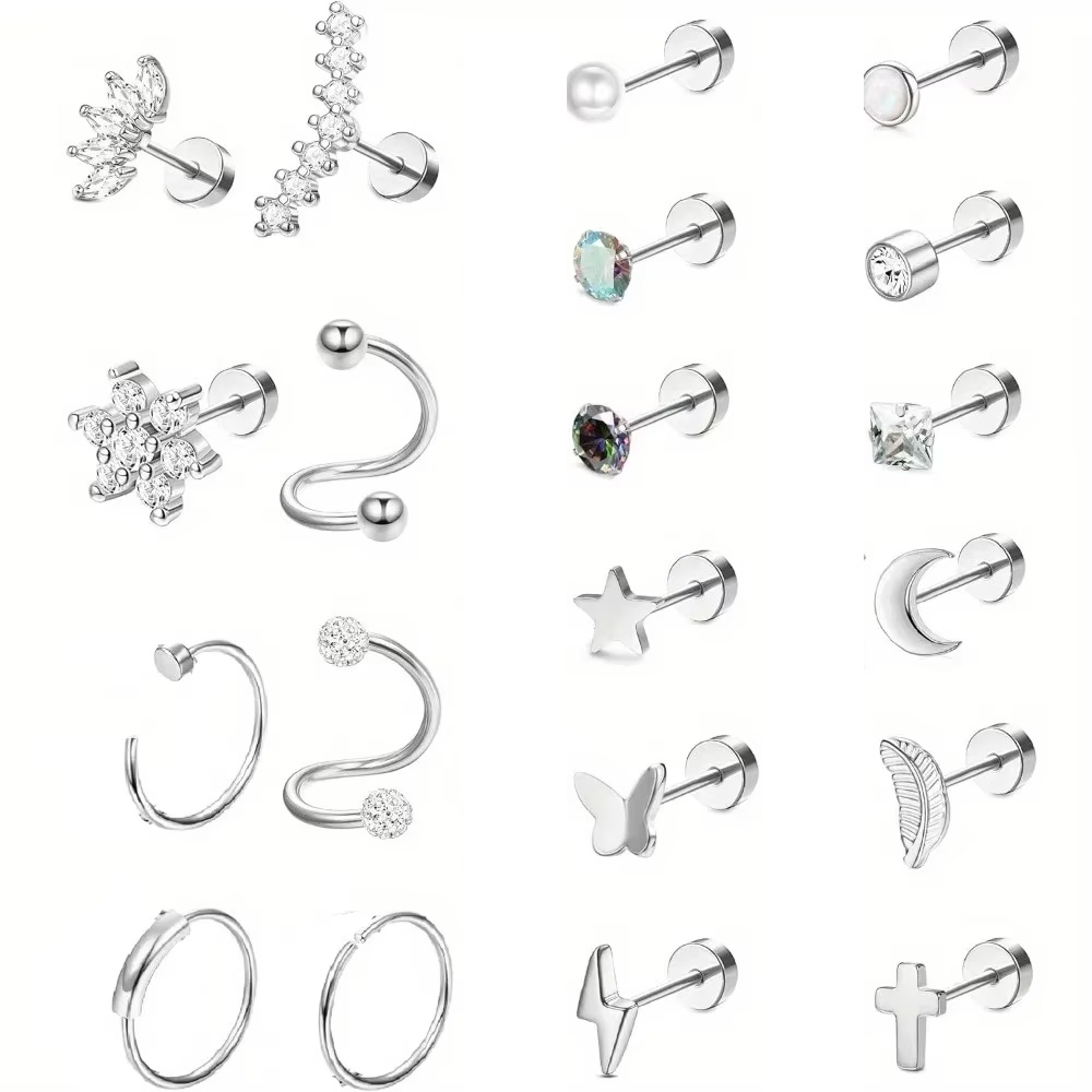 Body Jewelry Surgical Steel - Brincos de aço cirúrgico para mulheres