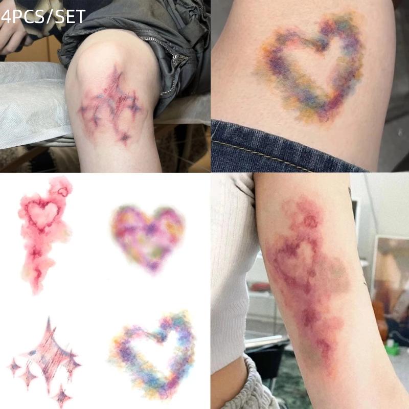 Body Jewelry Stickers - 4 folhas de tatuagem falsa para
