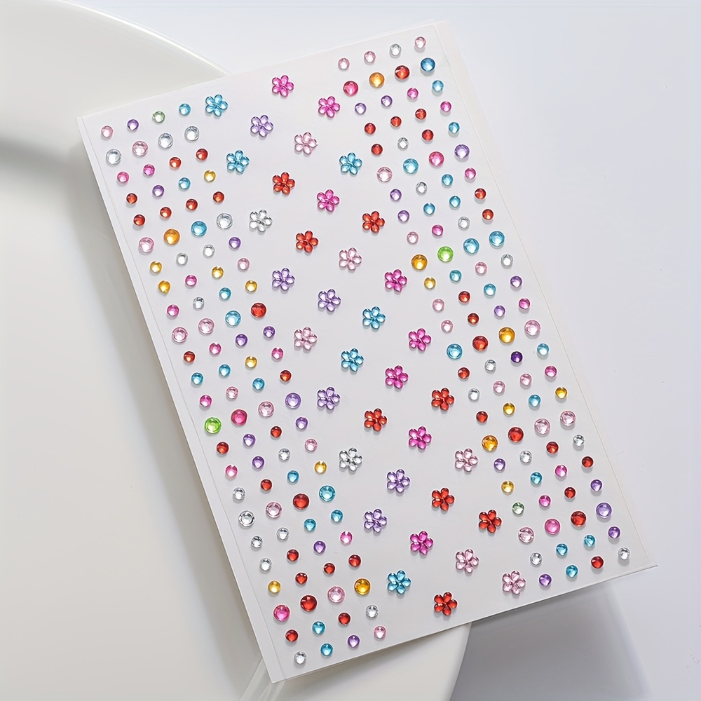 1 Folha de Adesivos Coloridos  - Body Jewelry Stickers avaliação e preço