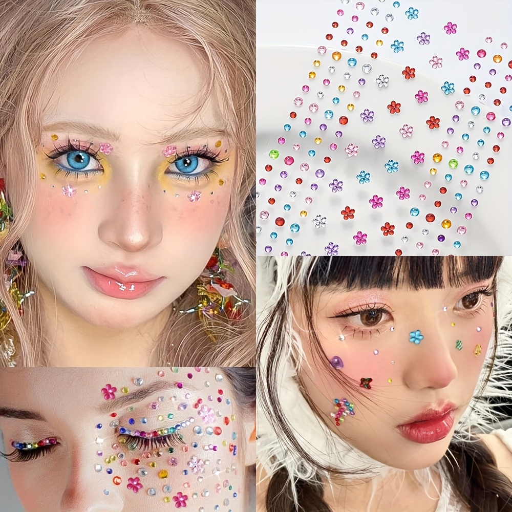 1 Folha de Adesivos Coloridos  - Body Jewelry Stickers avaliação e preço
