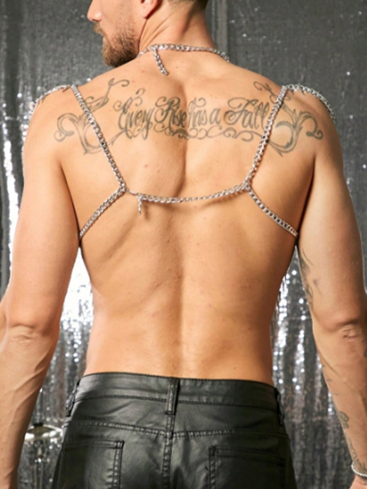 Borlas corrente corpo ombro se - Body Jewelry Men avaliação e preço