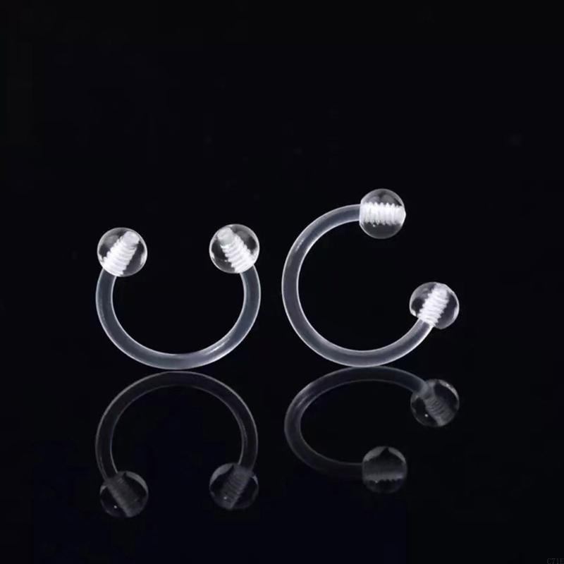 Anéis piercing acrílicos fácei - Body Jewelry For Sensitive Skin avaliação e preço