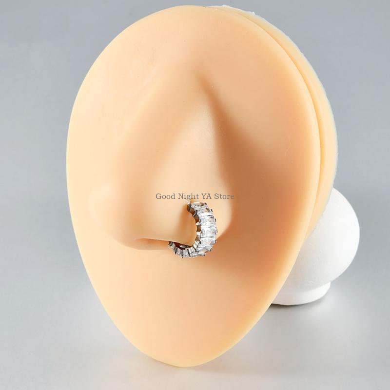 Nariz, septo, anel, clickers,  - Body Jewelry For Sensitive Skin avaliação e preço