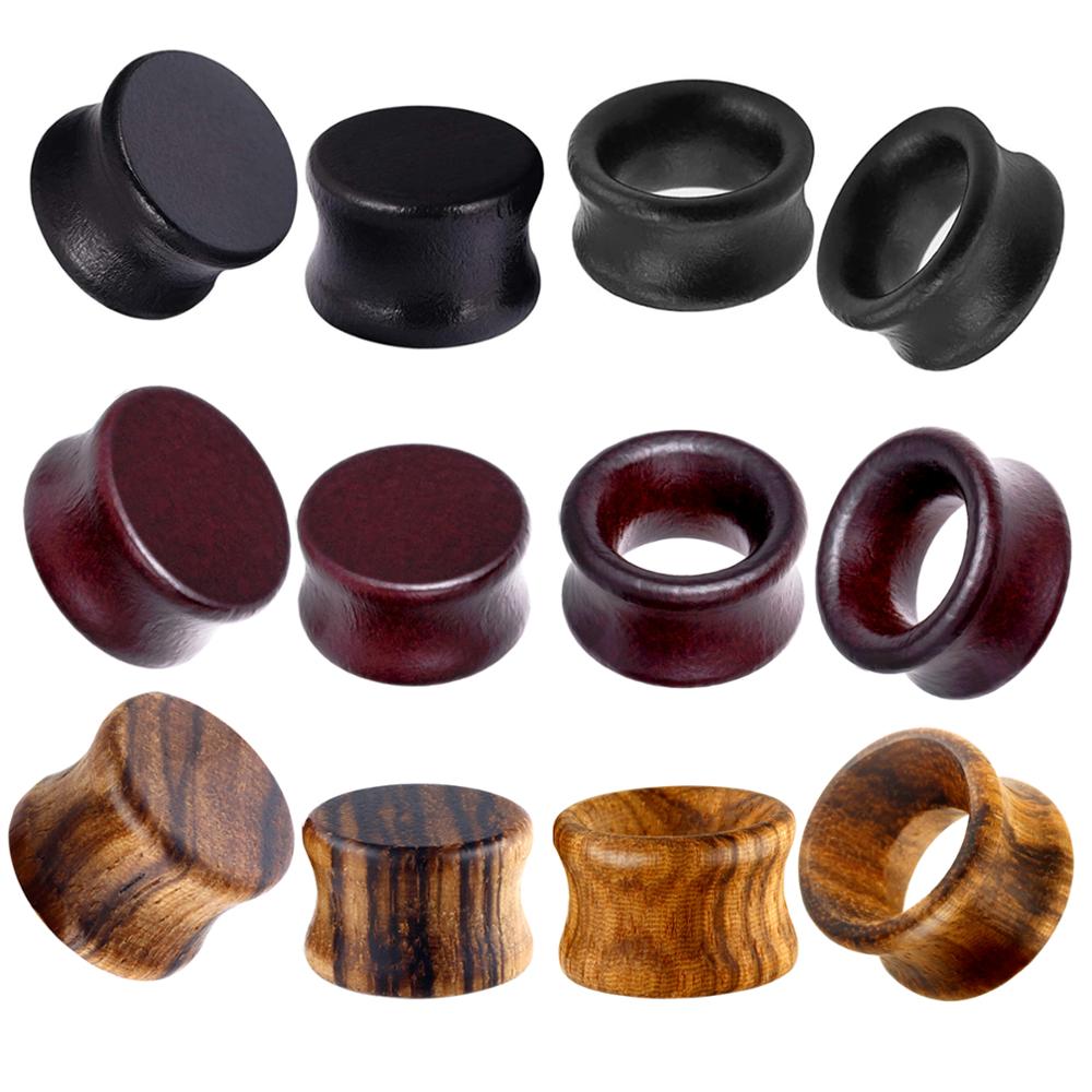 Junlowpy túneis de madeira par - Body Jewelry Ear Gauges avaliação e preço