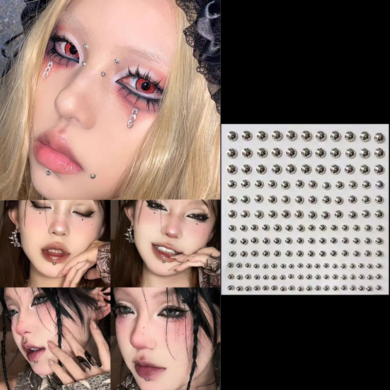 3d rosto olhos festa maquiagem - Body Jewelry Stickers avaliação e preço