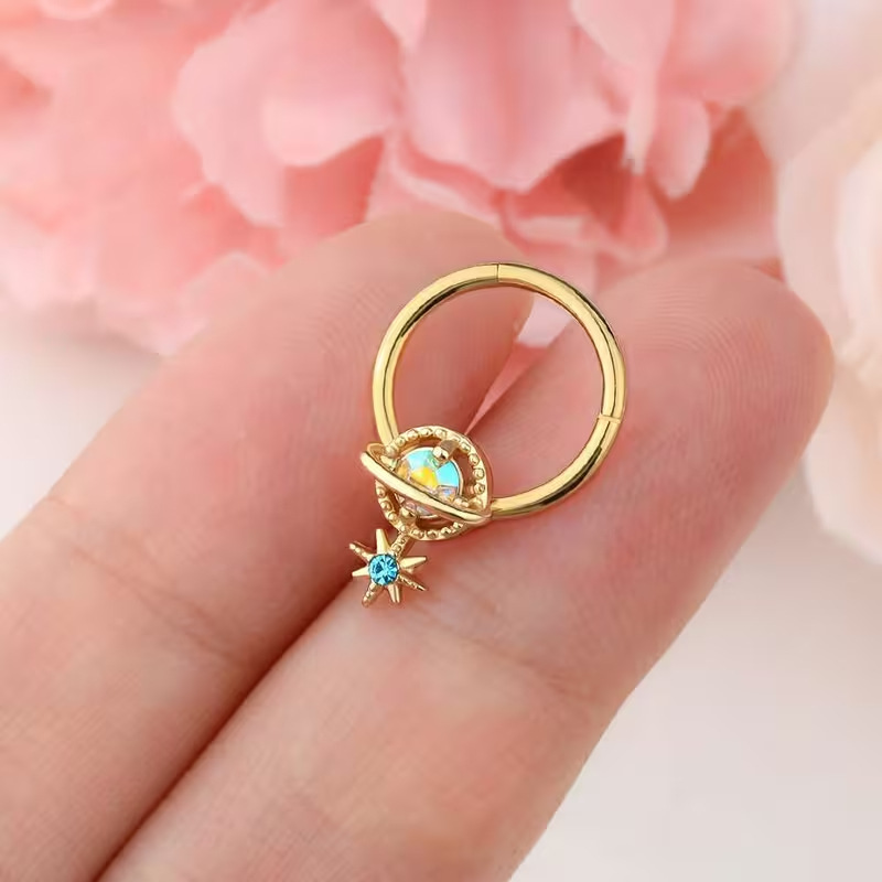 Piercings de Septo e Hélice em - Body Jewelry Surgical Steel avaliação e preço