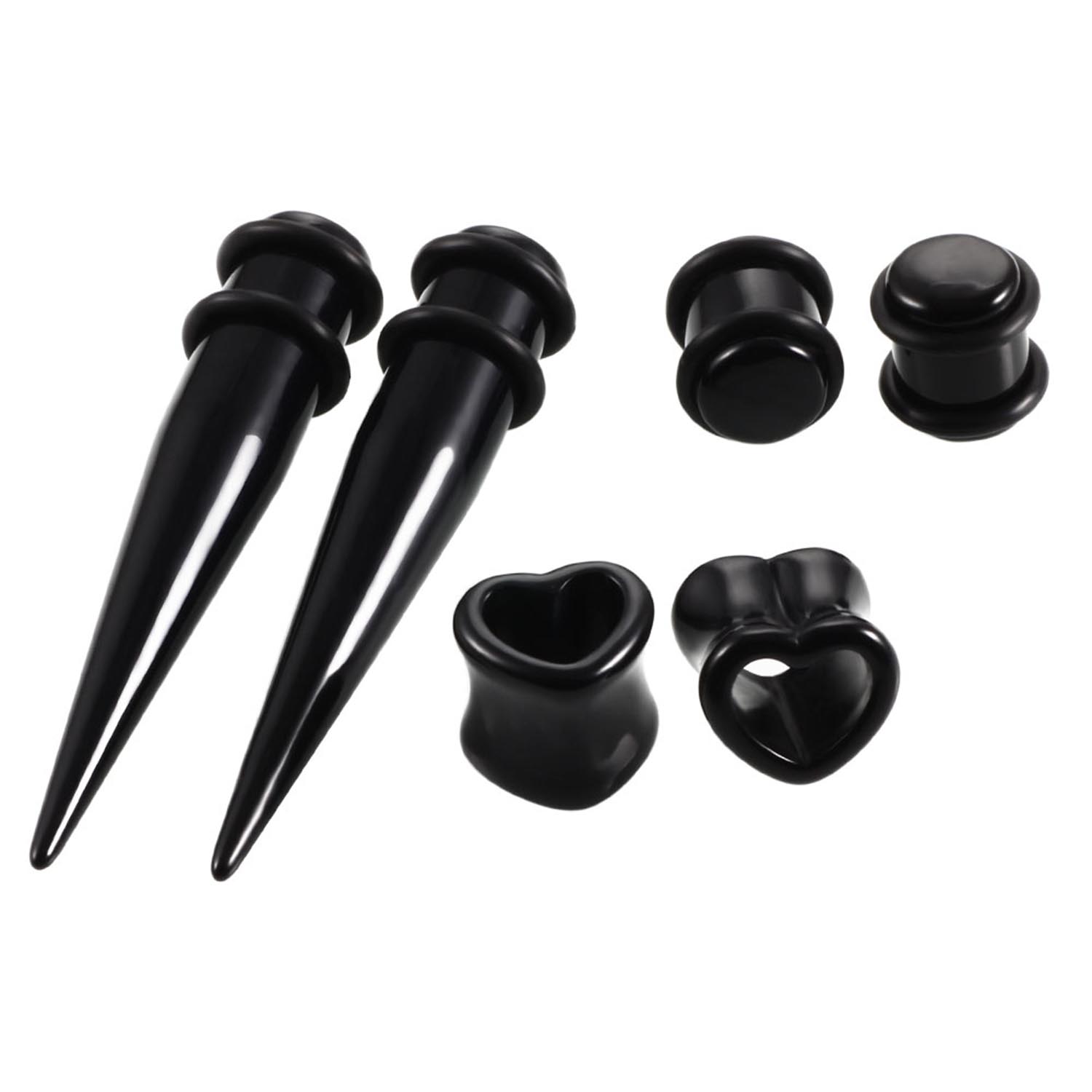 36 peças-54 peças 14g-00g tamp - Body Jewelry Ear Gauges avaliação e preço