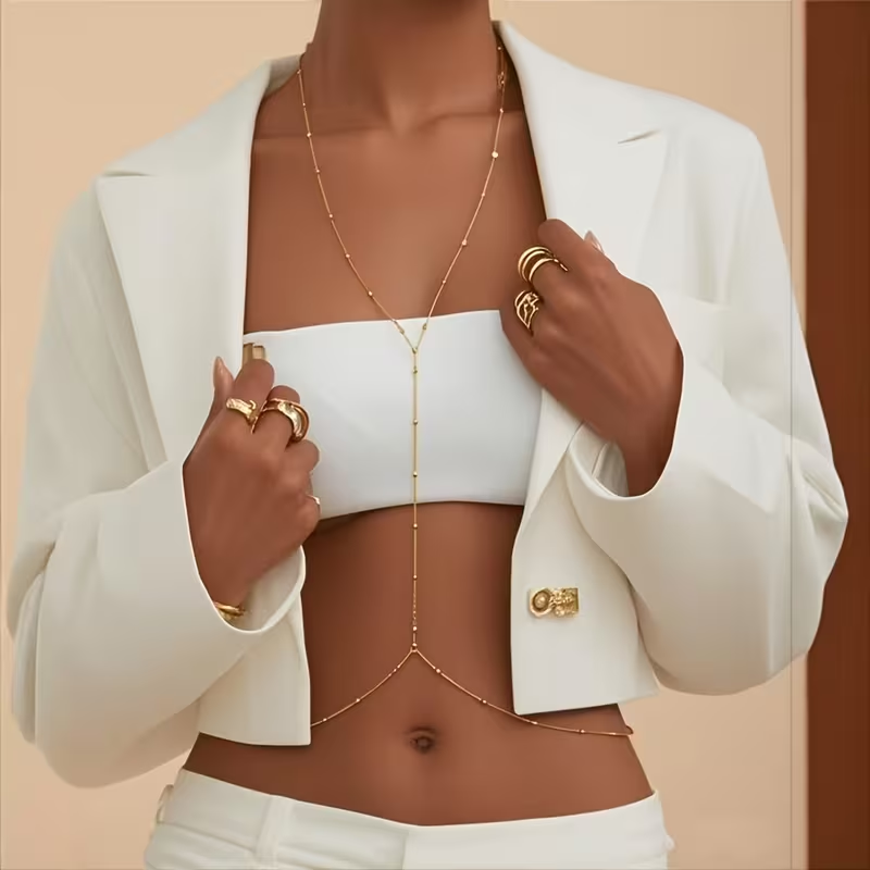 Corrente de Corpo Feminina Boê - Body Jewelry By The Chain Gang avaliação e preço