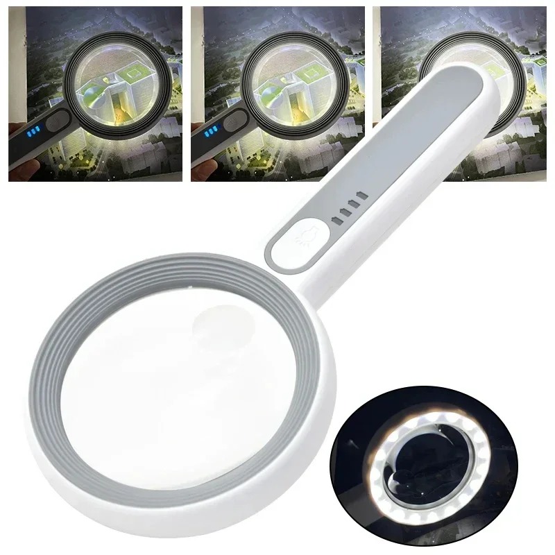 Lupa Portátil Recarregável 12X - Body Jewelry Websites avaliação e preço