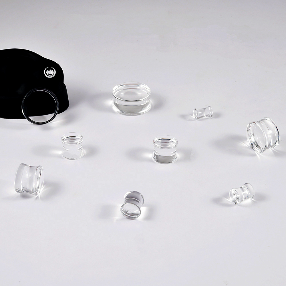 1 par acrílico transparente co - Body Jewelry Ear Gauges avaliação e preço