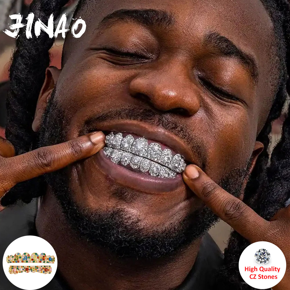 JINAO Hip Hop Grillz Completo  - Body Jewelry Men avaliação e preço