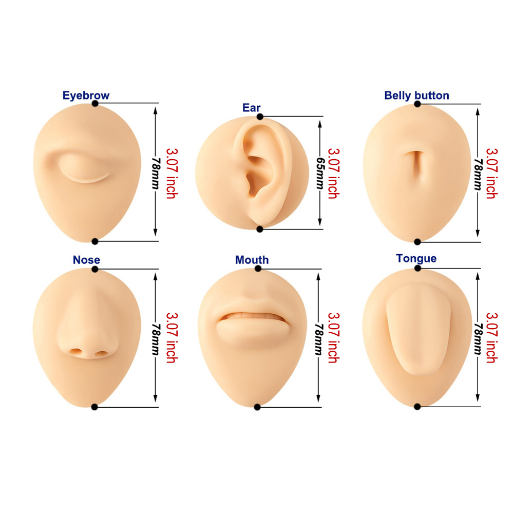 1pc silicone boca humana nariz - Body Jewelry Holder avaliação e preço