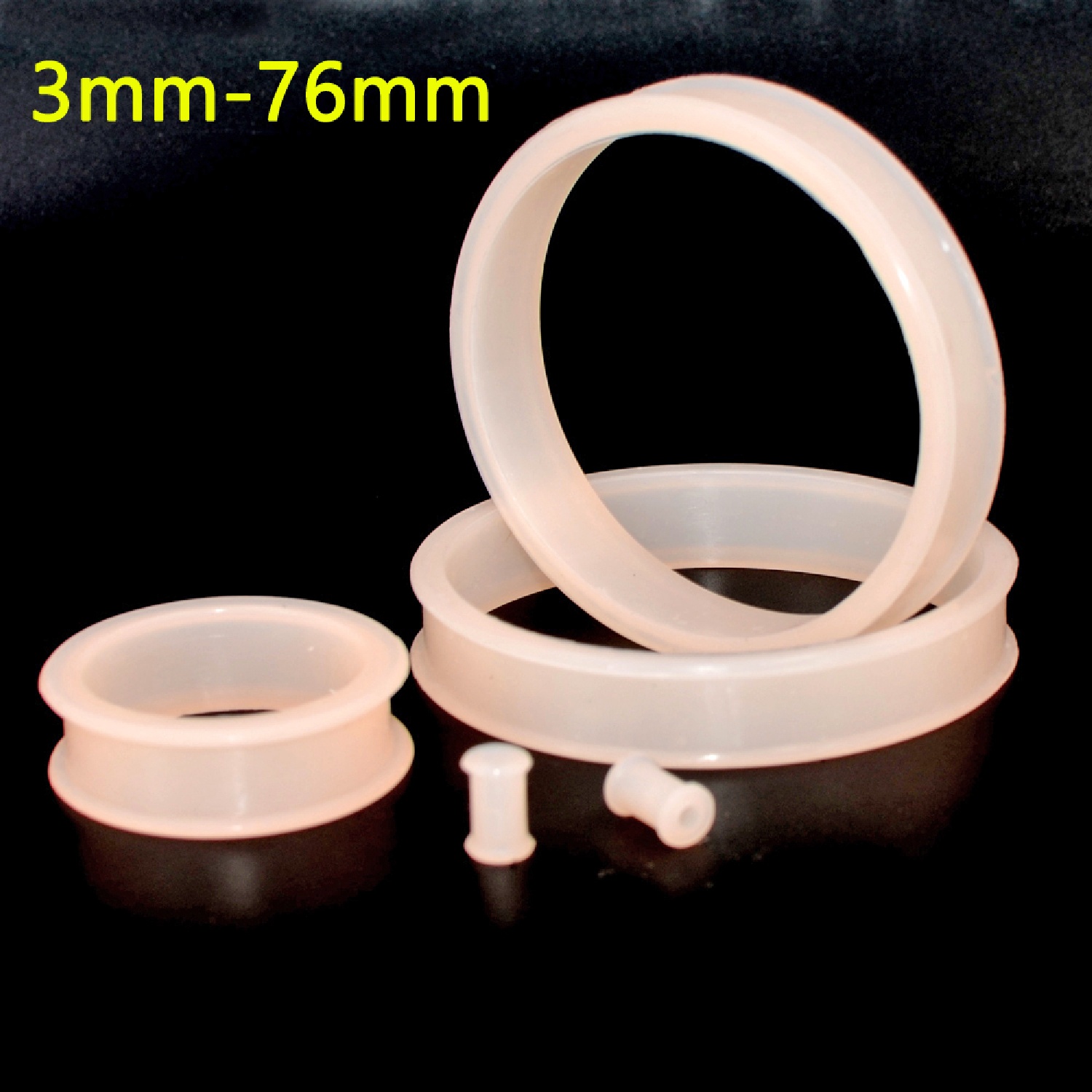 2pcs Supersize Flexível Silico - Body Jewelry Ear Gauges avaliação e preço