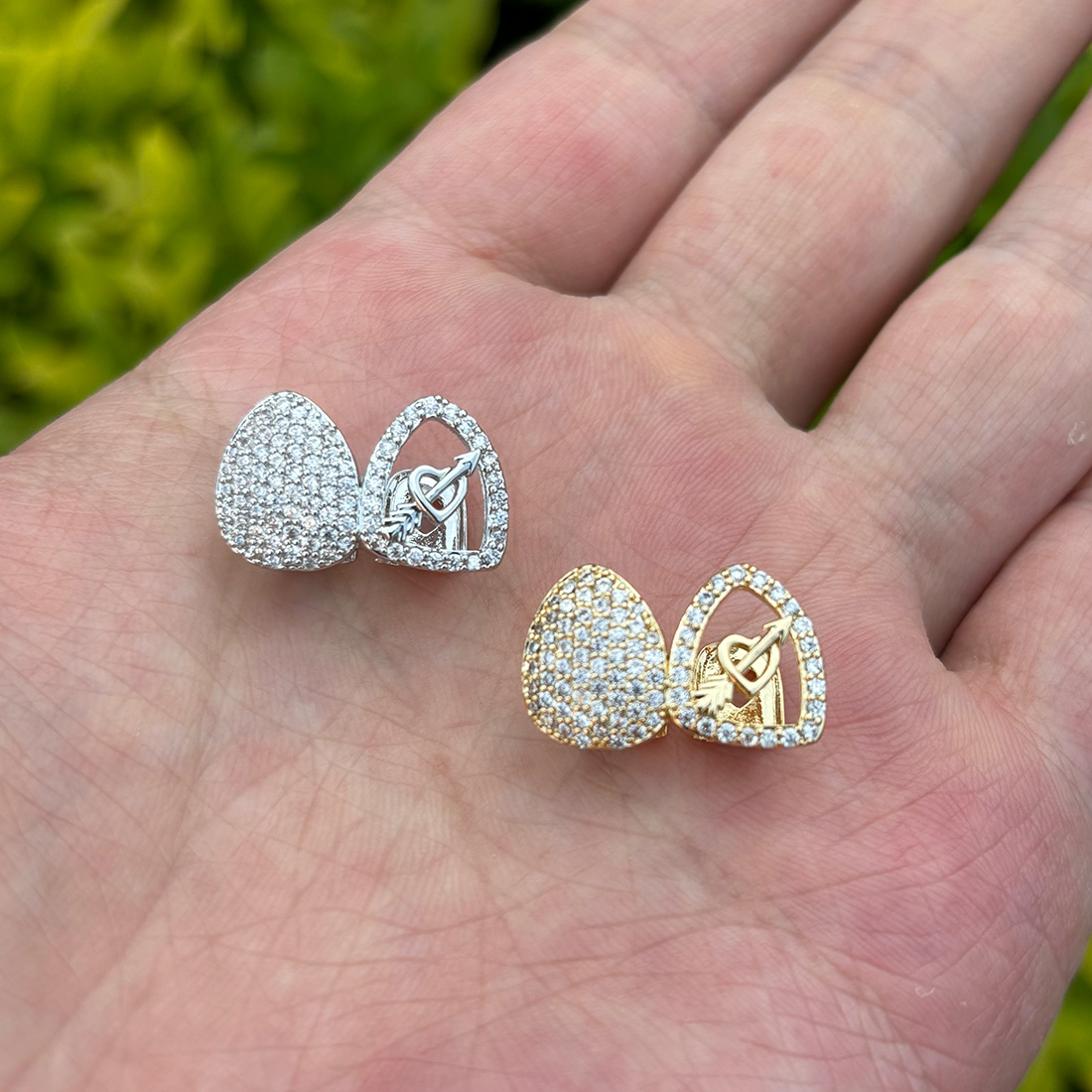 RACHELZ Hip Hop Duplo Amor Cor - Body Jewelry Men avaliação e preço
