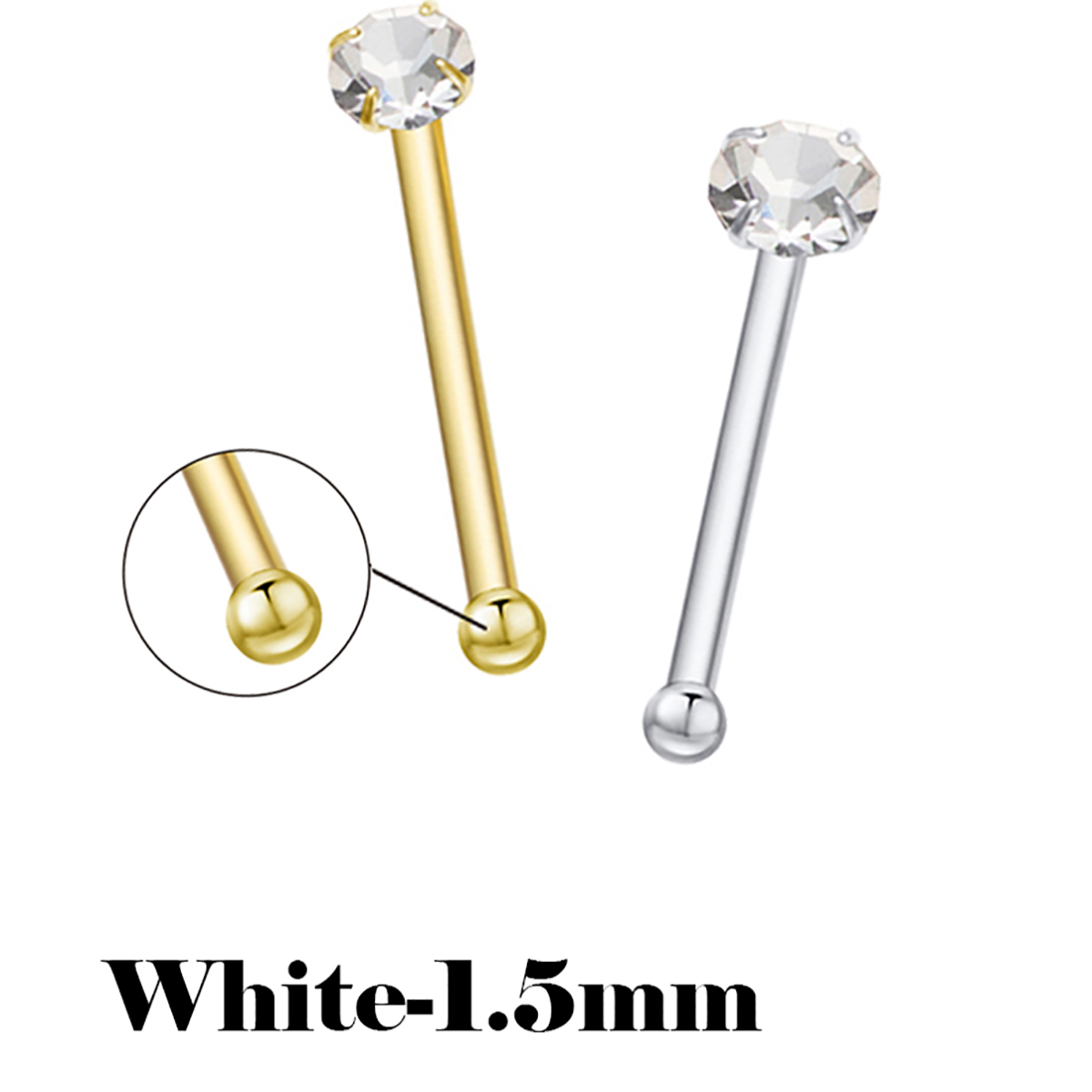 925 prata esterlina nariz stud - Body Jewelry La avaliação e preço