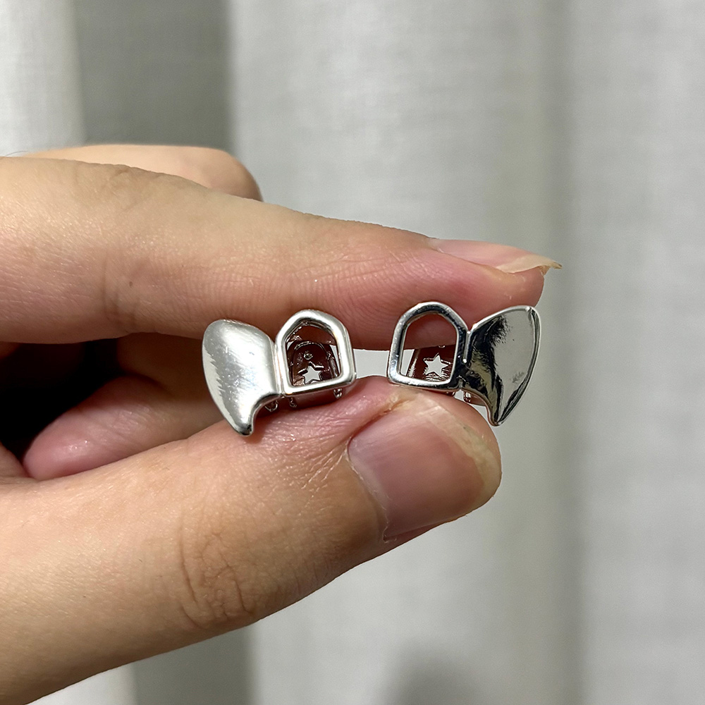 Youngx hip hop duplo oco brilh - Body Jewelry Men avaliação e preço