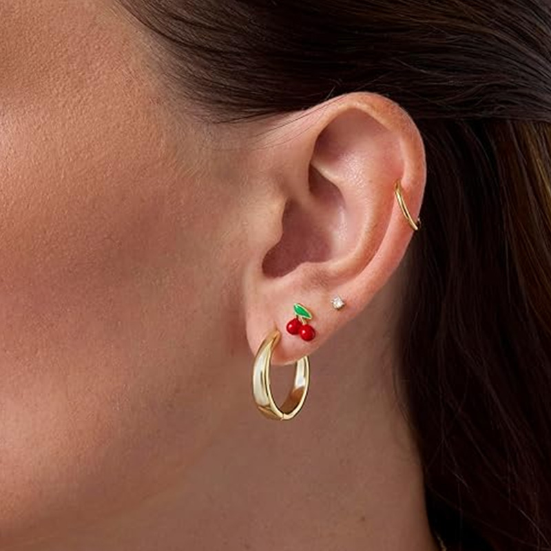 Brincos de cartilagem para mul - Body Jewelry Surgical Steel avaliação e preço