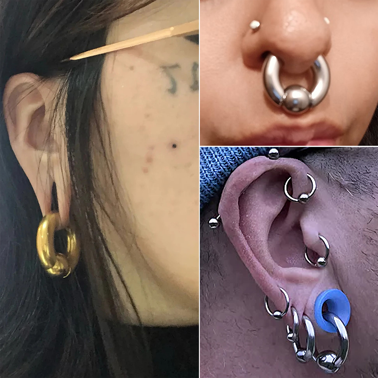 1 peça 00g-0g-12g medidores gr - Body Jewelry Ear Gauges avaliação e preço