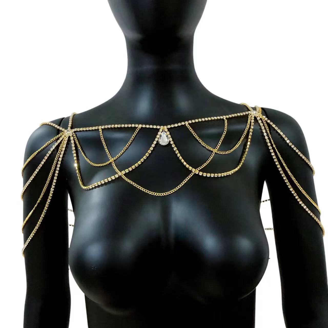Venda quente e strass geométri - Body Jewelry Rhinestone avaliação e preço