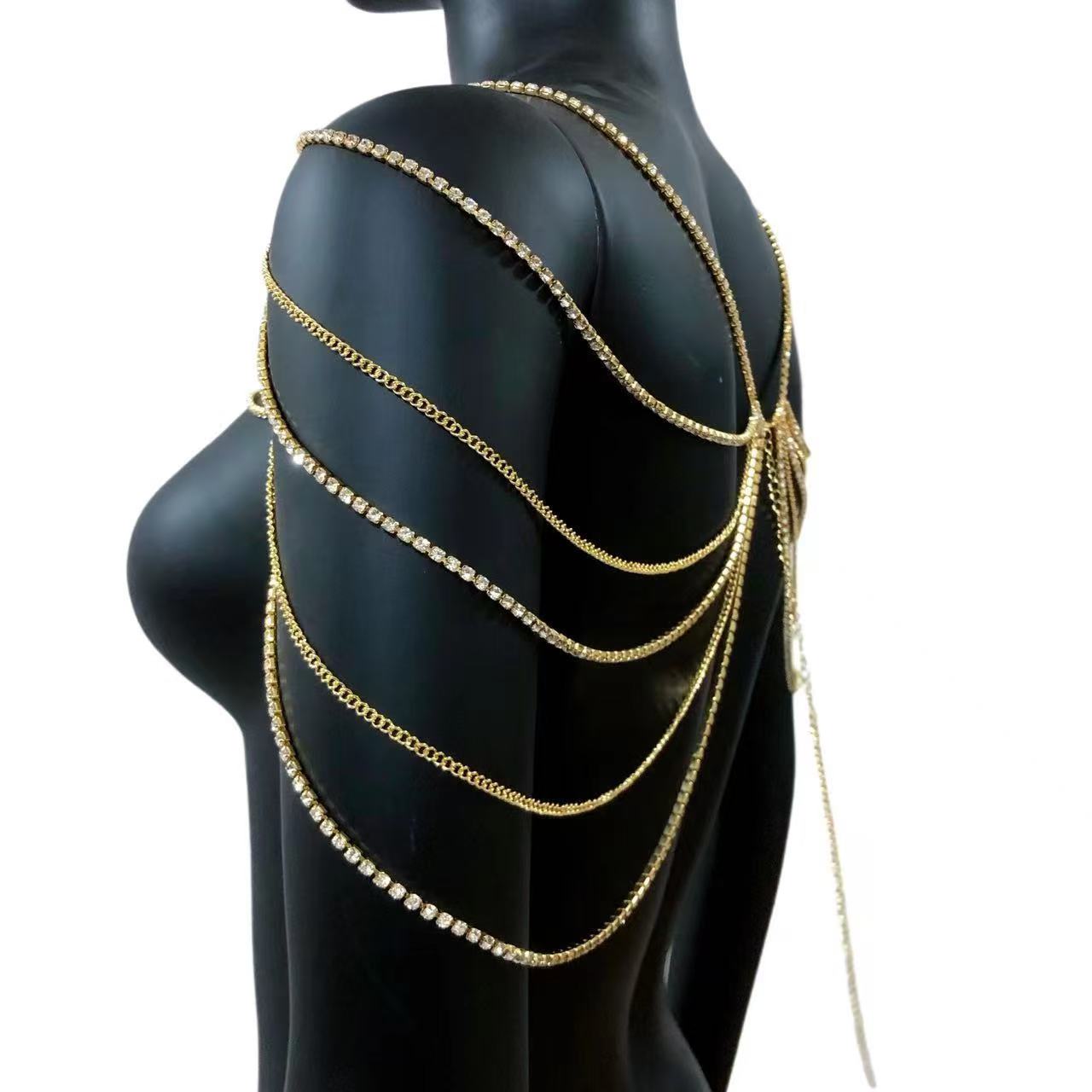 Venda quente e strass geométri - Body Jewelry Rhinestone avaliação e preço