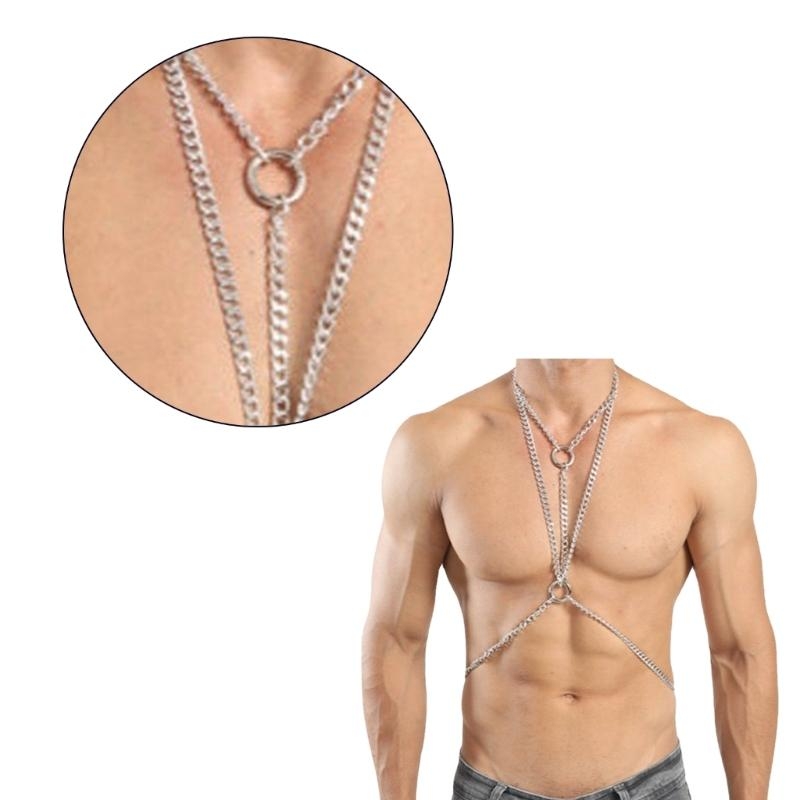 Y5gc arnês cadeia corporal pun - Body Jewelry Men avaliação e preço