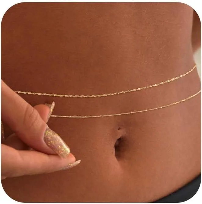 14k banhado a ouro 26-33 Poleg - Body Jewelry By The Chain Gang avaliação e preço