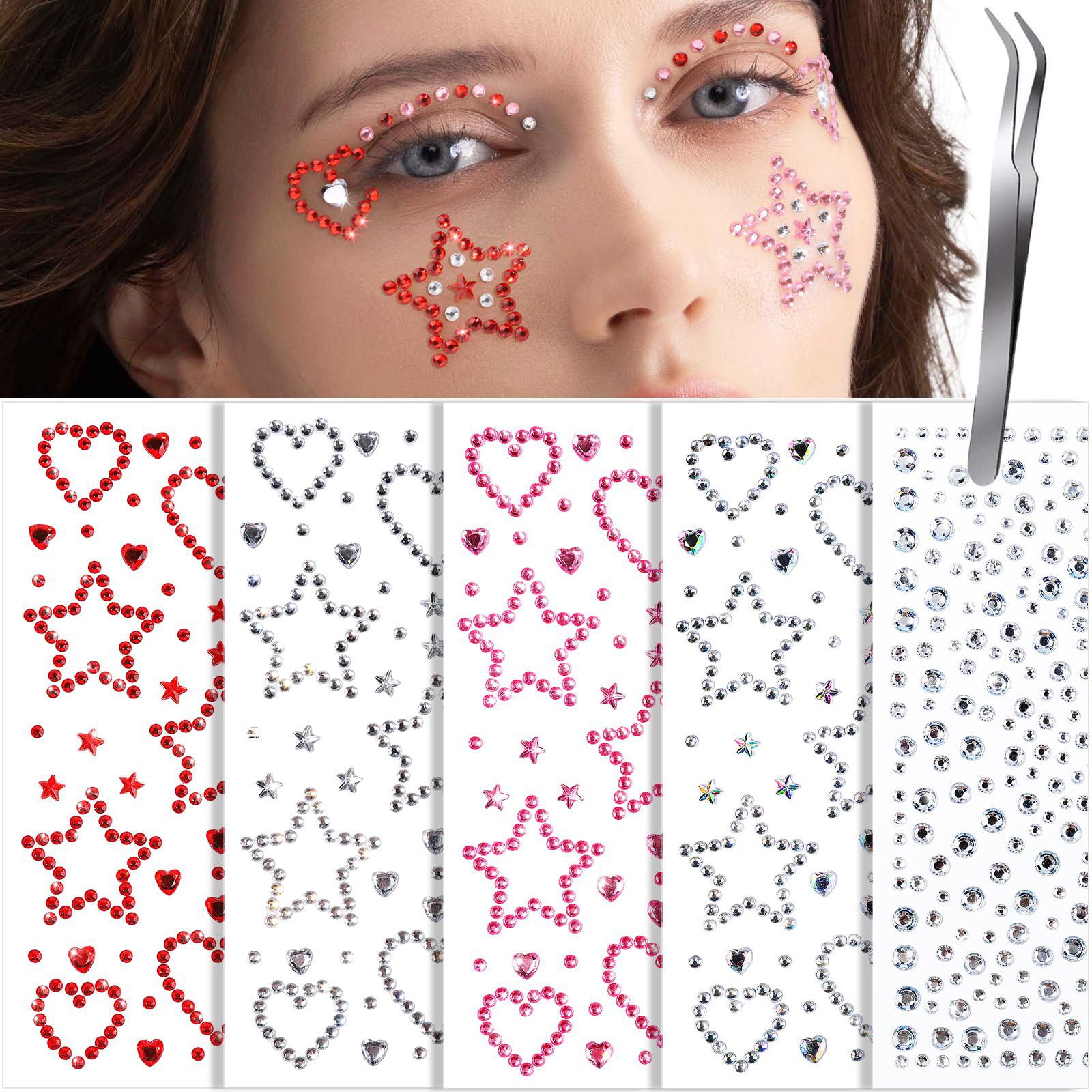 Gemas Faciais, Strass para o R - Body Jewelry Stickers avaliação e preço