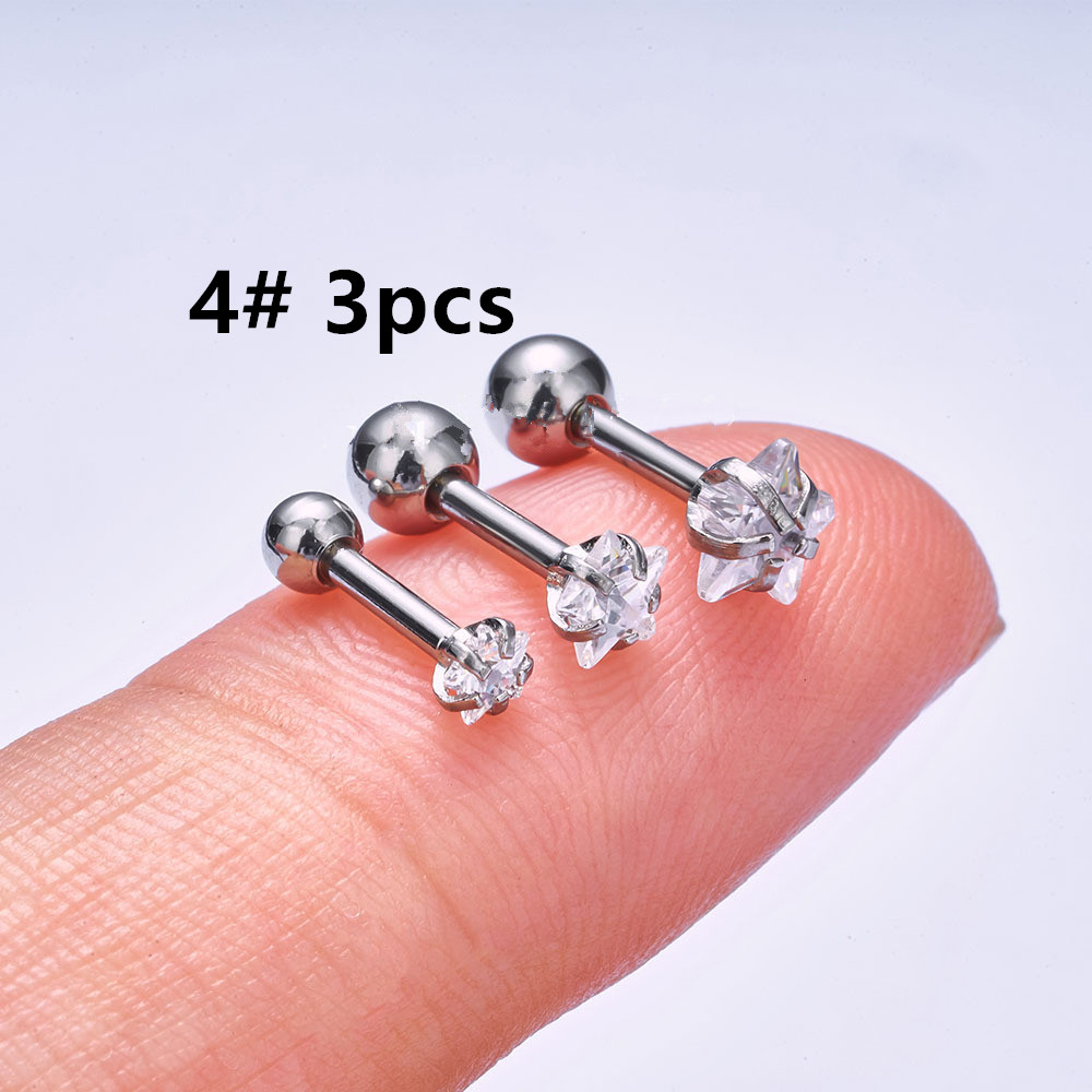 Helix piercing estrela brincos - Body Jewelry Surgical Steel avaliação e preço