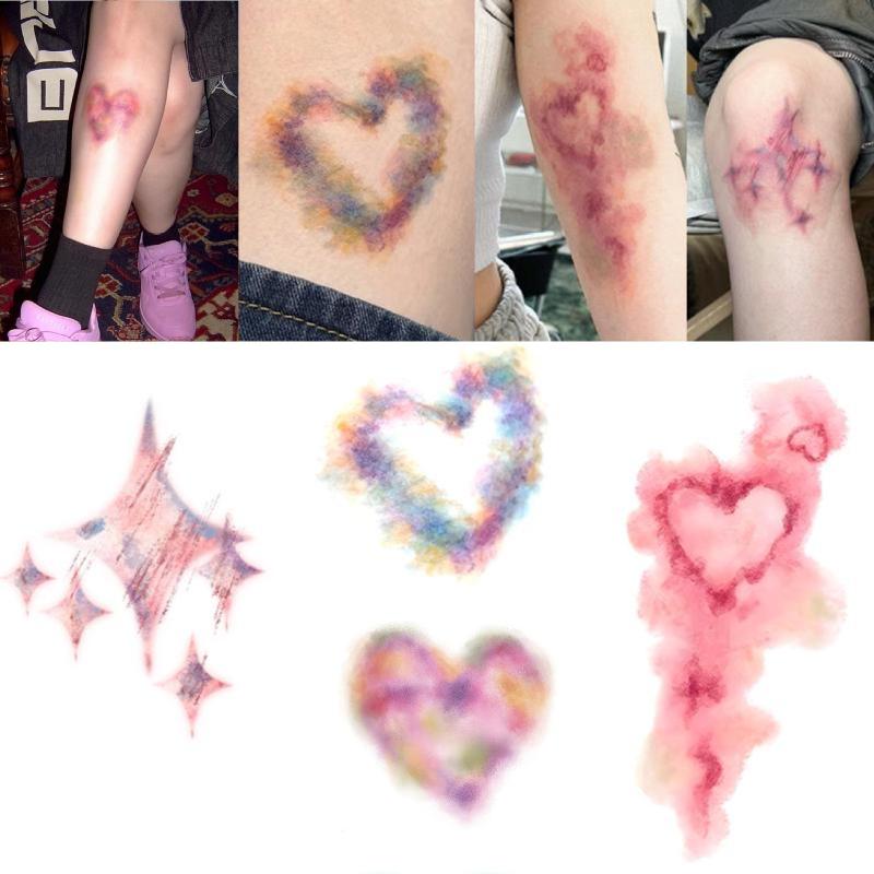 4 folhas de tatuagem falsa par - Body Jewelry Stickers avaliação e preço