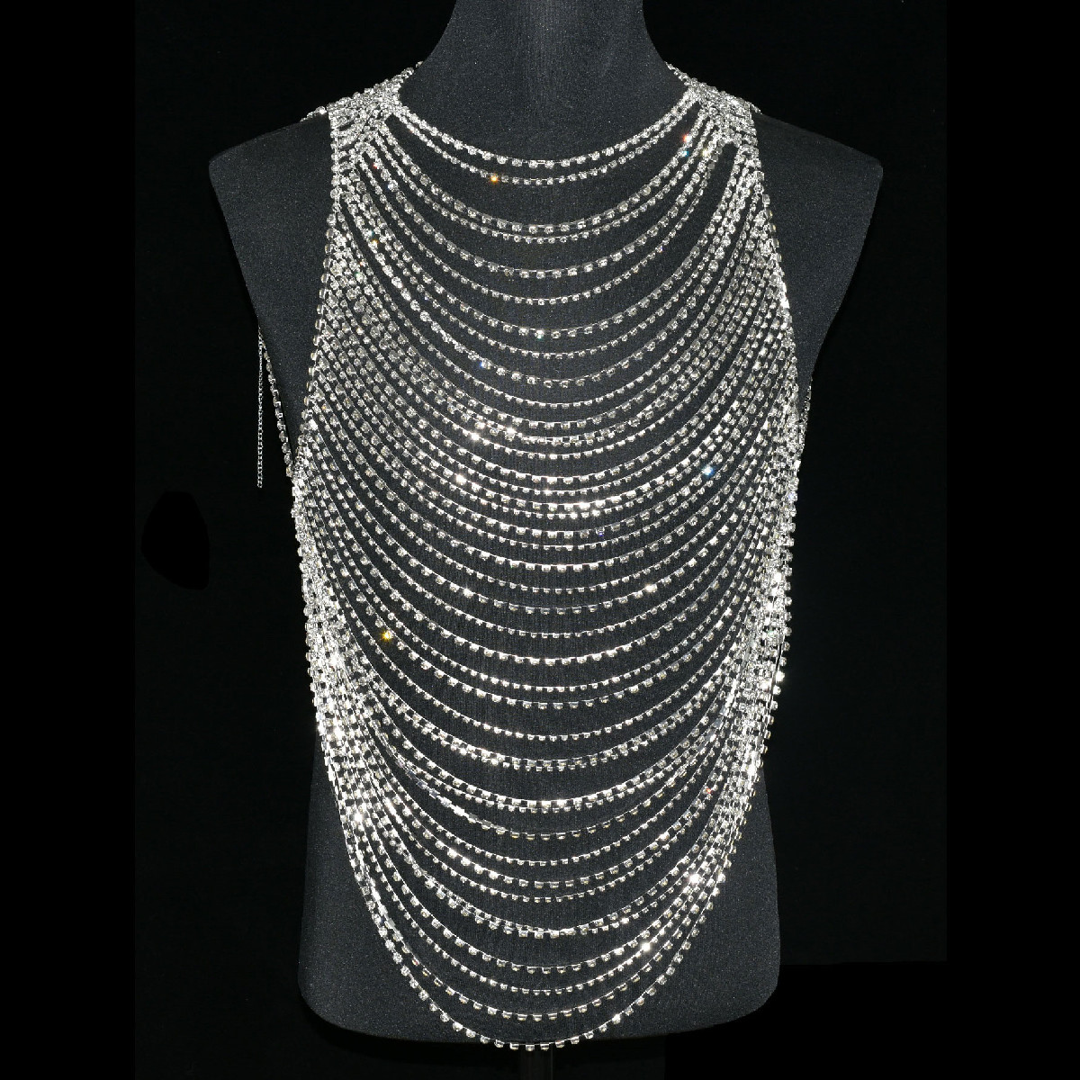 Moda luxuosa bling masculino f - Body Jewelry Men avaliação e preço