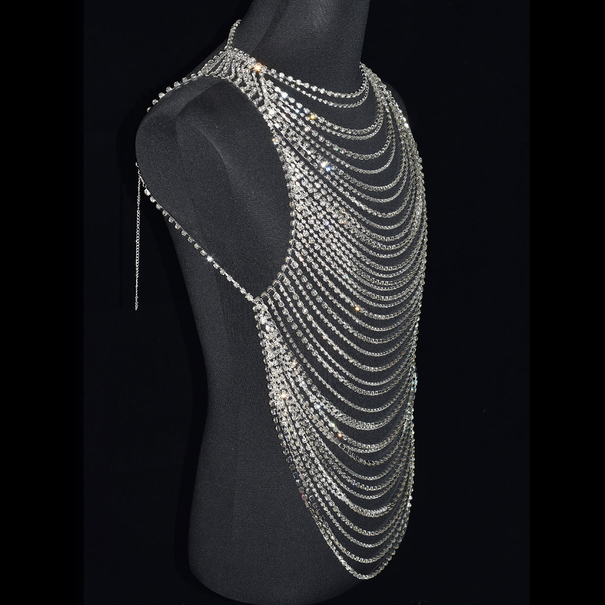 Moda luxuosa bling masculino f - Body Jewelry Men avaliação e preço