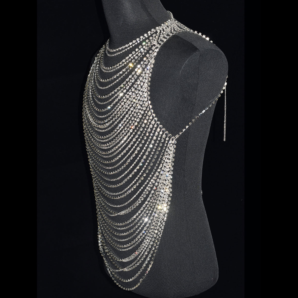 Moda luxuosa bling masculino f - Body Jewelry Men avaliação e preço